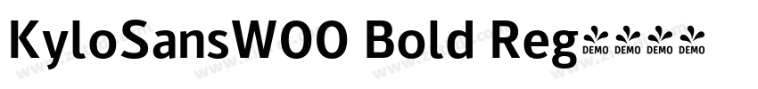 KyloSansW00 Bold Reg字体转换